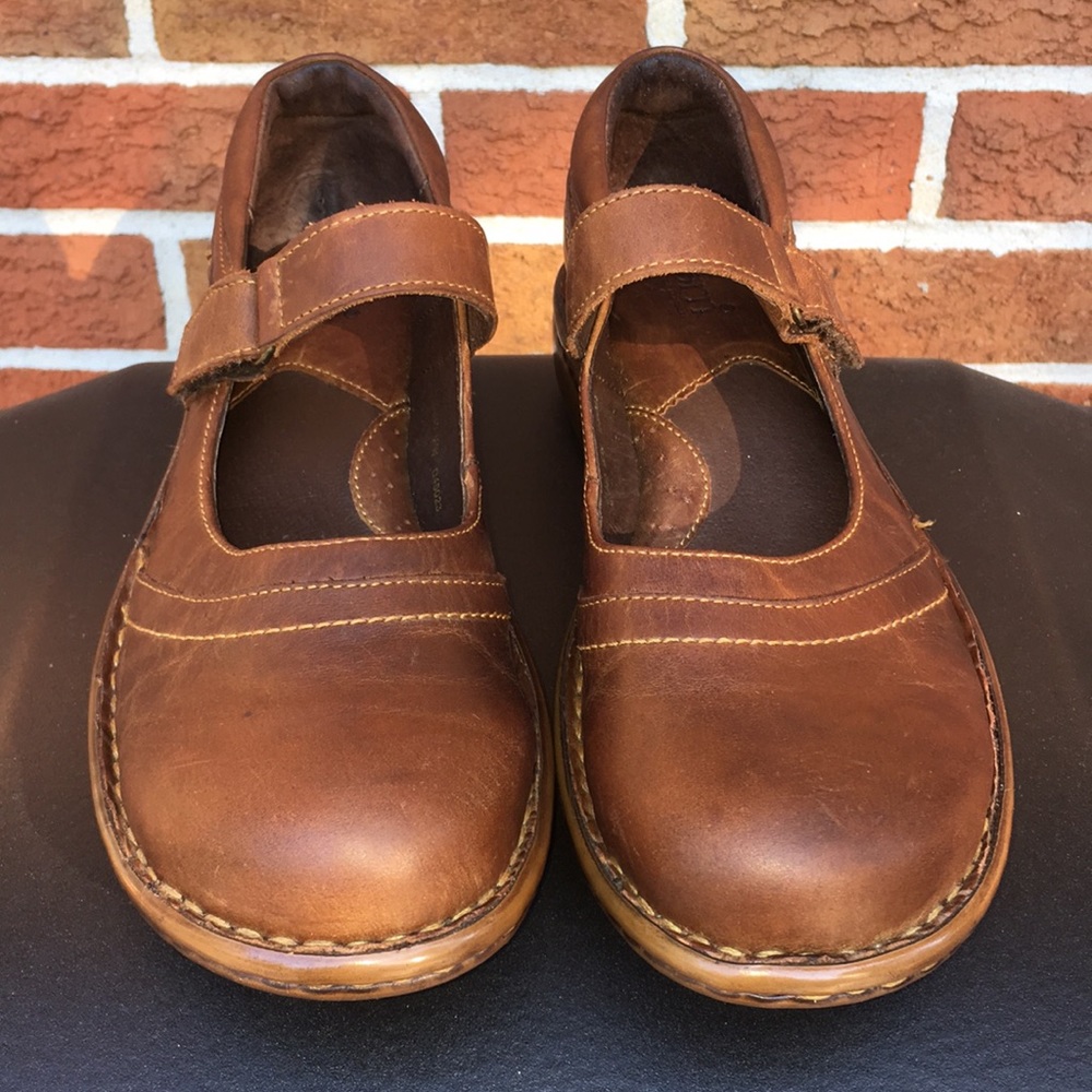 Born brown Mary Janes